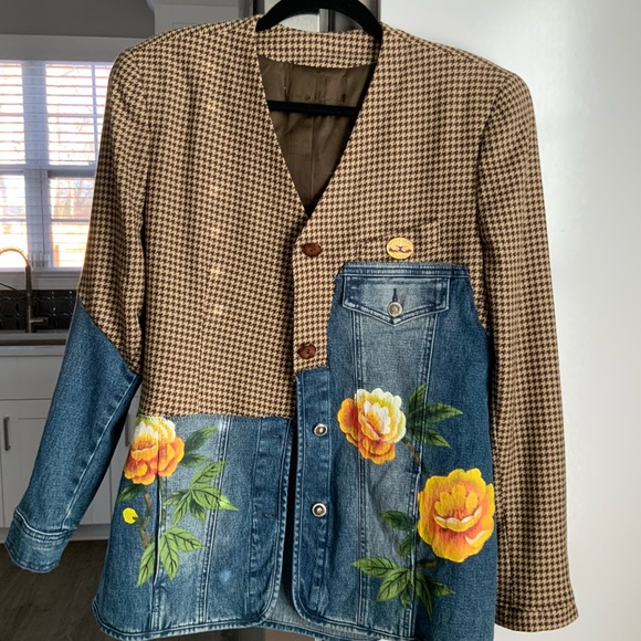 handmade Jackets & Coats Mixed Media Jacket Poshmark